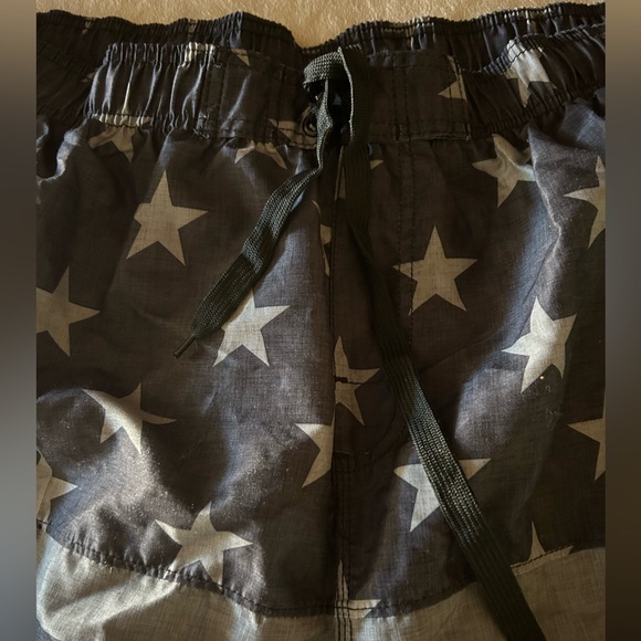 Kanu Surf Swim Shorts Black American Flag Design Lightweight Quick Dry 5X New - Picture 2 of 10